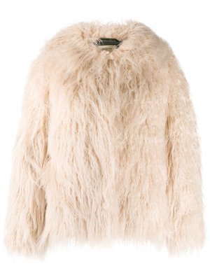 Oversized faux-fur jacket Bellerose. Цвет: нейтральные цвета