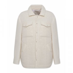 Куртка-рубашка Vatnique, размер OneSize, белый, бежевый VATNIQUE. Цвет: бежевый/молочный/белый