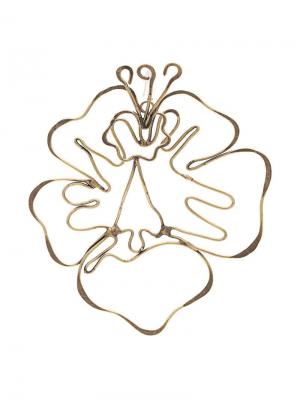 Крупные серьги в форме цветка Rosie Assoulin. Цвет: металлик