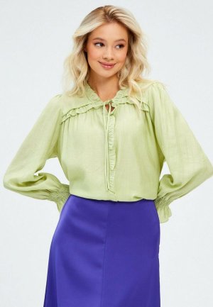Блуза Must Have Basis. Цвет: зеленый
