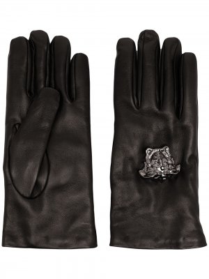 Перчатки La Medusa Versace. Цвет: черный
