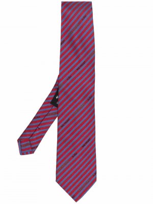 Шелковый галстук в полоску ETRO. Цвет: красный