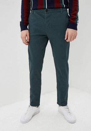 Чиносы Topman. Цвет: бирюзовый