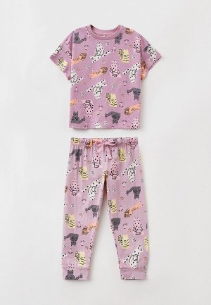 Пижама Sela New Year Collection. Цвет: фиолетовый
