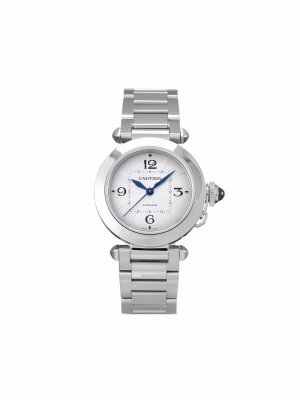 Наручные часы Pasha de pre-owned 35 мм 2021-го года Cartier. Цвет: серебристый