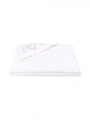 Полотенце с вышивкой Baby Dior. Цвет: белый
