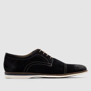 Ботинки-дерби кожаные на шнуровке Concoct BASE LONDON. Цвет: серо-коричневый,темно-синий
