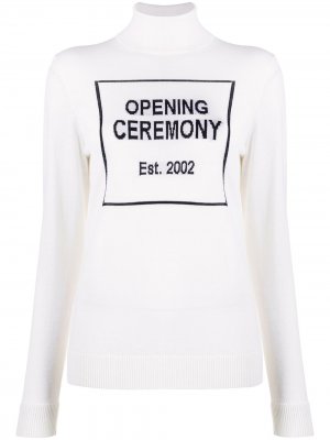Водолазка с логотипом Opening Ceremony. Цвет: белый