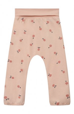 Хлопковые брюки Sanetta. Цвет: розовый