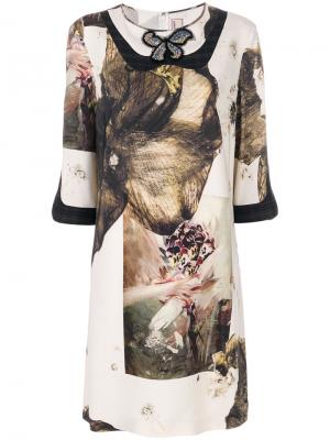 Платье с цветочным принтом Abito Antonio Marras. Цвет: многоцветный