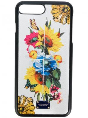Чехол для iPhone 6/7 с цветочным принтом Dolce & Gabbana. Цвет: разноцветный