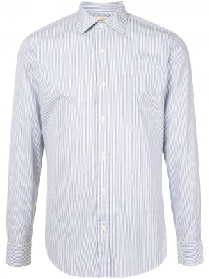 Рубашка узкого кроя Kent & Curwen. Цвет: серый