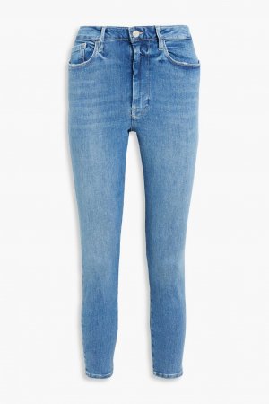 Укороченные джинсы скинни Le One с высокой посадкой FRAME, синий Frame