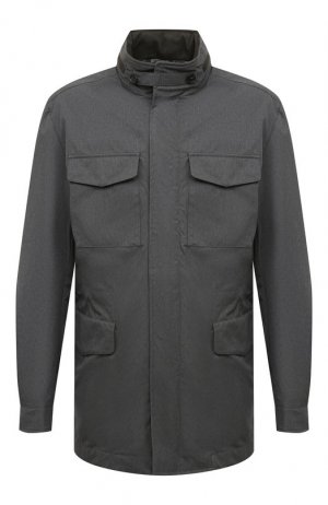 Утепленная куртка MUST. Цвет: серый