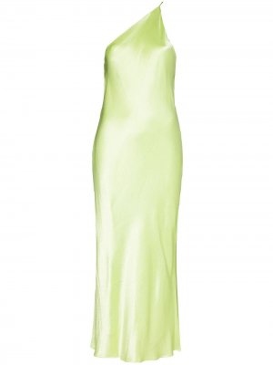 Платье-комбинация Aya на одно плечо Dodo Bar Or. Цвет: зеленый