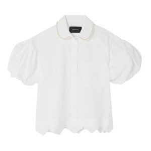Рубашка Cropped Pull Sleeve 'White', белый Simone Rocha