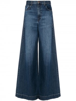 Расклешенные джинсы широкого кроя J Brand. Цвет: синий