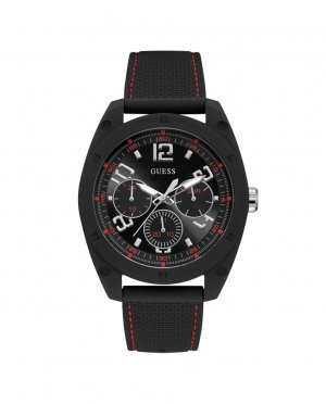 Мужские часы Dash W1256G1 из силикона и черным ремешком , черный Guess