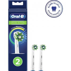 Перезаряжаемые сменные насадки для зубных щеток Cross Action, 2 шт. в упаковке Oral-B