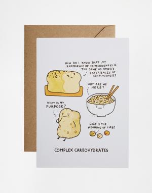 Поздравительная открытка Oh Deer Complex Carbohydrates OHH. Цвет: мульти