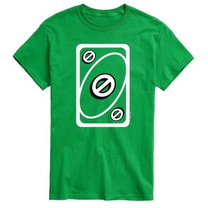 Зеленая мужская футболка UNO Skip Card Mattel