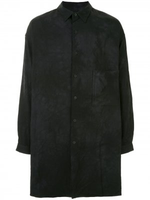 Рубашка оверсайз с длинными рукавами Yohji Yamamoto. Цвет: черный