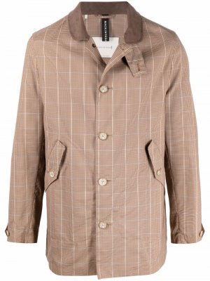 Куртка Bloomsbury RAINTEC в клетку Mackintosh. Цвет: коричневый