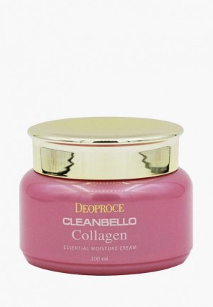 Крем для лица Deoproce Cleanbello Collagen Essential Moisture Cream с коллагеном, 100 мл. Цвет: розовый