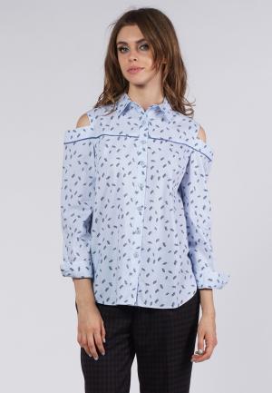 Рубашка OKS by Oksana Demchenko. Цвет: голубой