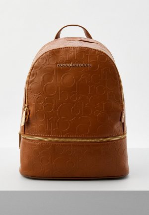 Рюкзак и брелок Roccobarocco. Цвет: коричневый