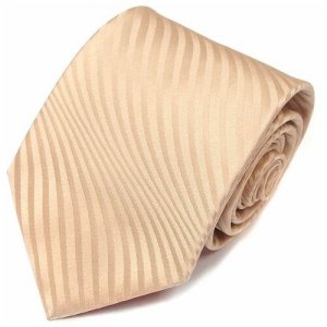 Красивый мужской галстук с волнистыми полосками 815134 Christian Lacroix. Цвет: бежевый