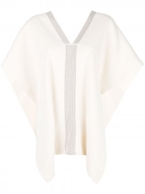 Short-sleeve flared sweater VOZ. Цвет: ivory/truffle
