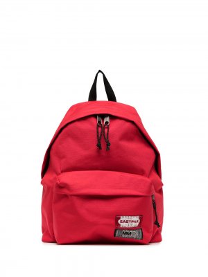 Рюкзак на молнии с логотипом MM6 Maison Margiela. Цвет: красный