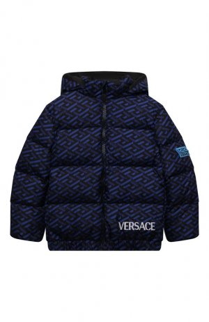 Пуховая куртка Versace. Цвет: синий