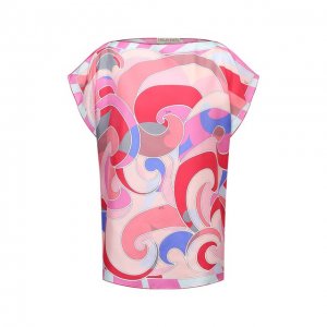Шелковая блузка Emilio Pucci. Цвет: розовый