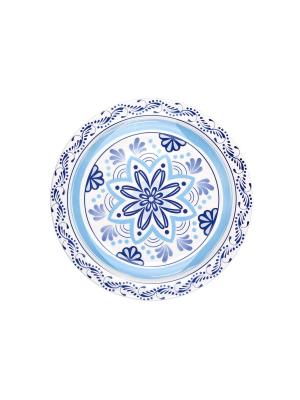 Набор тарелок обеденных ПУЭБЛА 26 см 6 шт Biona. Цвет: голубой