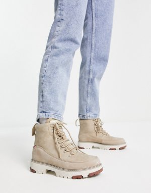 Бежевые туристические ботинки со шнуровкой Levi's Solvi Levi's