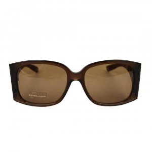 Женские квадратные солнцезащитные очки из ацетата в коробке коричневые Bottega Veneta