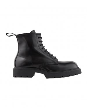 Мужские ботинки в стиле рейнджер на шнуровке , черный Sandro