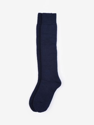Носки до колена из смеси шерсти Wellington , темно-синий Barbour