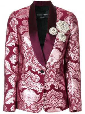 Жакет в барочном стиле Christian Pellizzari. Цвет: розовый и фиолетовый