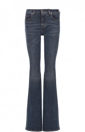 Расклешенные джинсы с контрастной прострочкой Victoria by Beckham. Цвет: синий