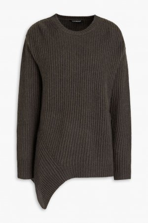 Асимметричный свитер из смесовой шерсти , серый Luisa Cerano