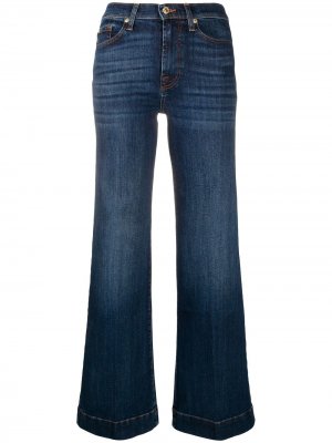 Расклешенные джинсы 7 For All Mankind. Цвет: синий