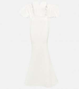 Свадебное платье из крепа женевьева с открытыми плечами , белый Rebecca Vallance