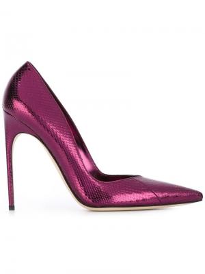Туфли с заостренным носком Brian Atwood. Цвет: розовый и фиолетовый