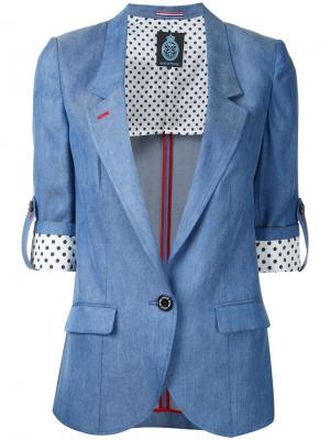 Приталенный пиджак Guild Prime. Цвет: синий