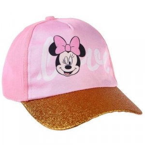Кепка детская Love Минни Маус р-р 52-56 Disney. Цвет: розовый/золотистый