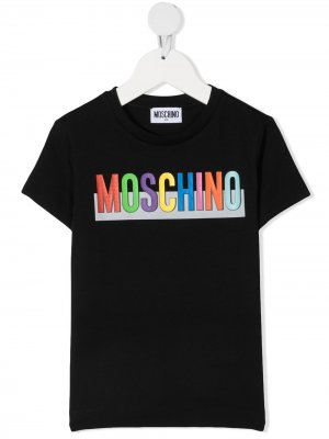 Logo-print T-shirt Moschino Kids. Цвет: черный