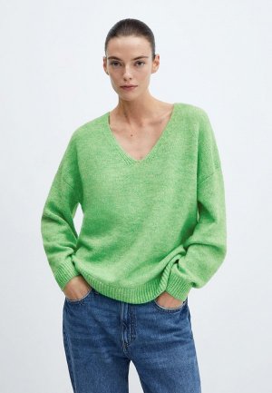 Пуловер Mango KIM. Цвет: зеленый